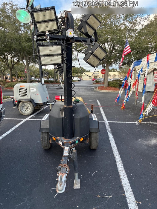 2022 Allmand NLV3GR (4) LED Light Fixture 350W, 23' Vertical Mast, 3kW Prime, Towable, ES Decals, T3