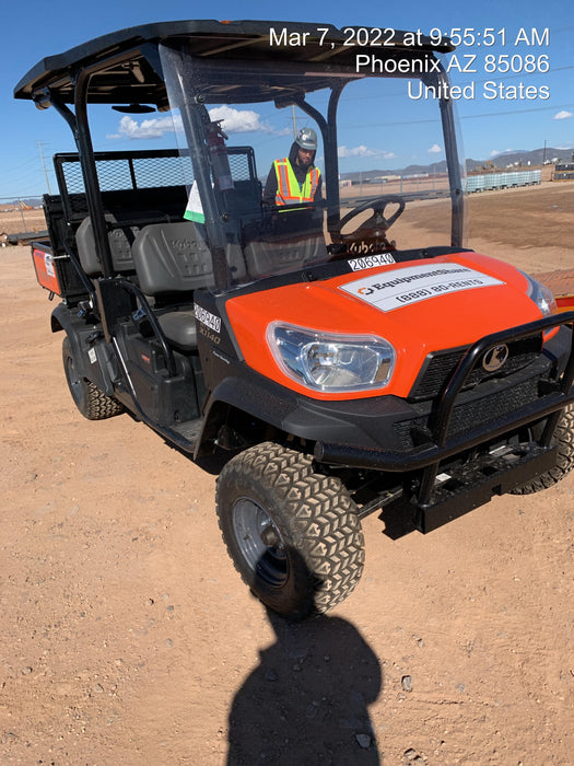 2022 Kubota RTV-X1140W-H Plastic Canopy, Windshield Acrylic Clear, LED Strobe Light, Wire Harness Kit, Back up Alarm