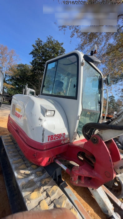2020 Takeuchi TB250-2C Cab/Heat/Air, Rubber Tracks, Manual TAG QC