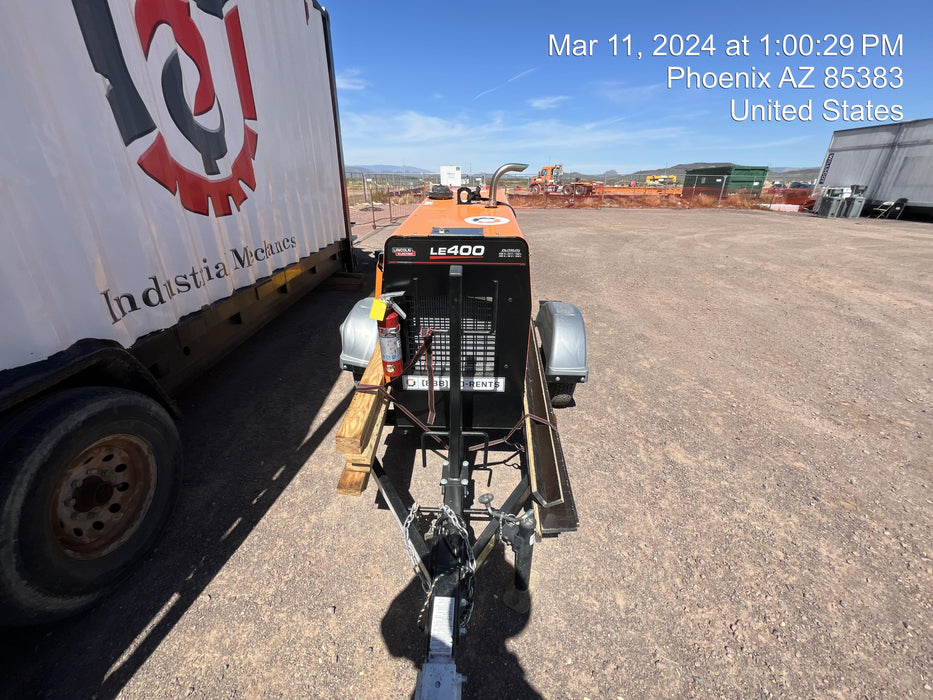 2022 Lincoln Electric LE400 Kubota V1505, Trlr, Cable Rack, Light Kit, ES Decals, T3