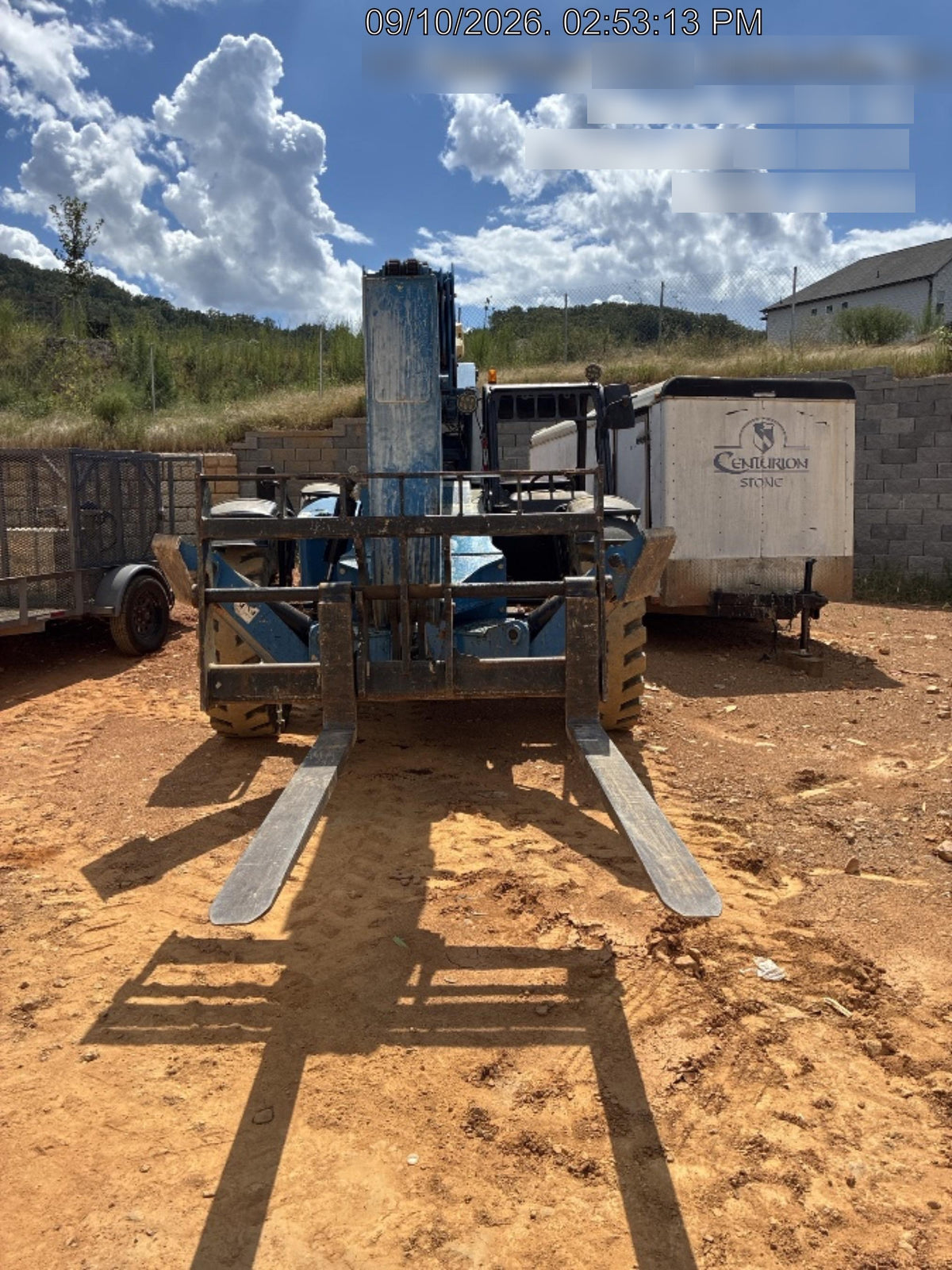2019 Genie GTH-1056 Canopy, Solid RT Tires, LED Work Lights, Beacon 60" QA Carriage, 60" Forks