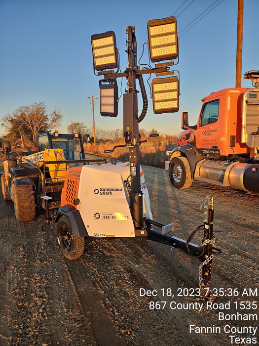 2023 Generac MLT2 Diesel, Flex Switch 120V Input, Powerzone Controller, 
(4) 320W LED Lights, 4kW Generator, 39.9 Gal Fuel Tank, 2" Ball, T3