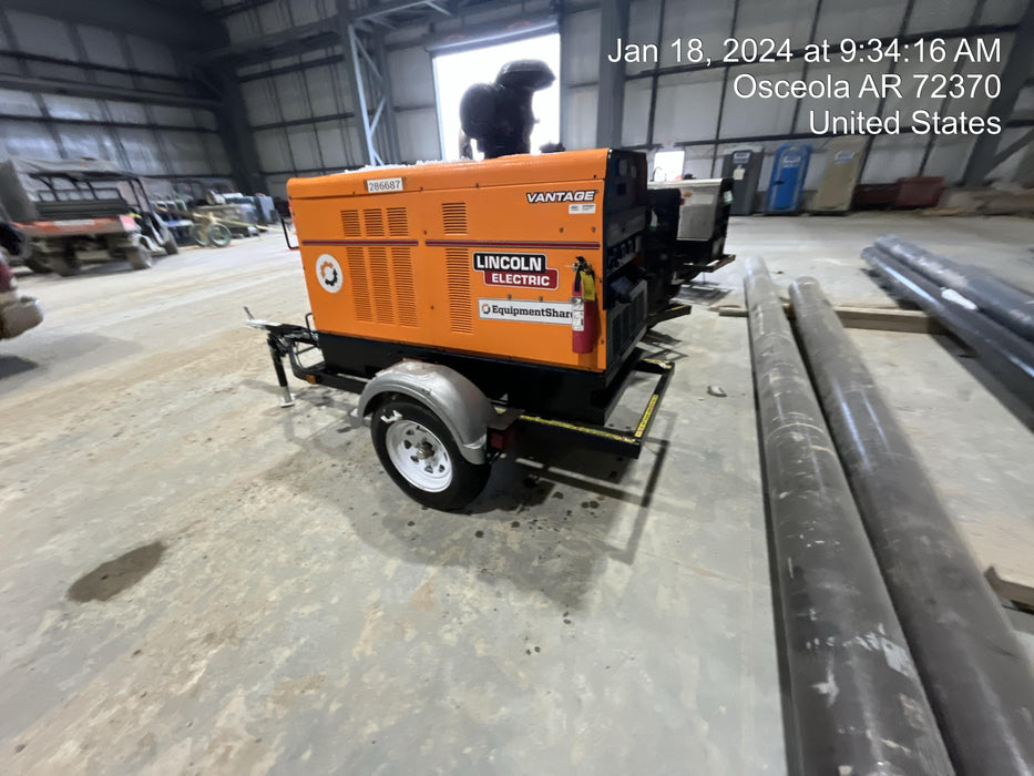 2022 Lincoln Electric Vantage 549X Crosslink Technology, Trailer Mounted, ES Decals, T3