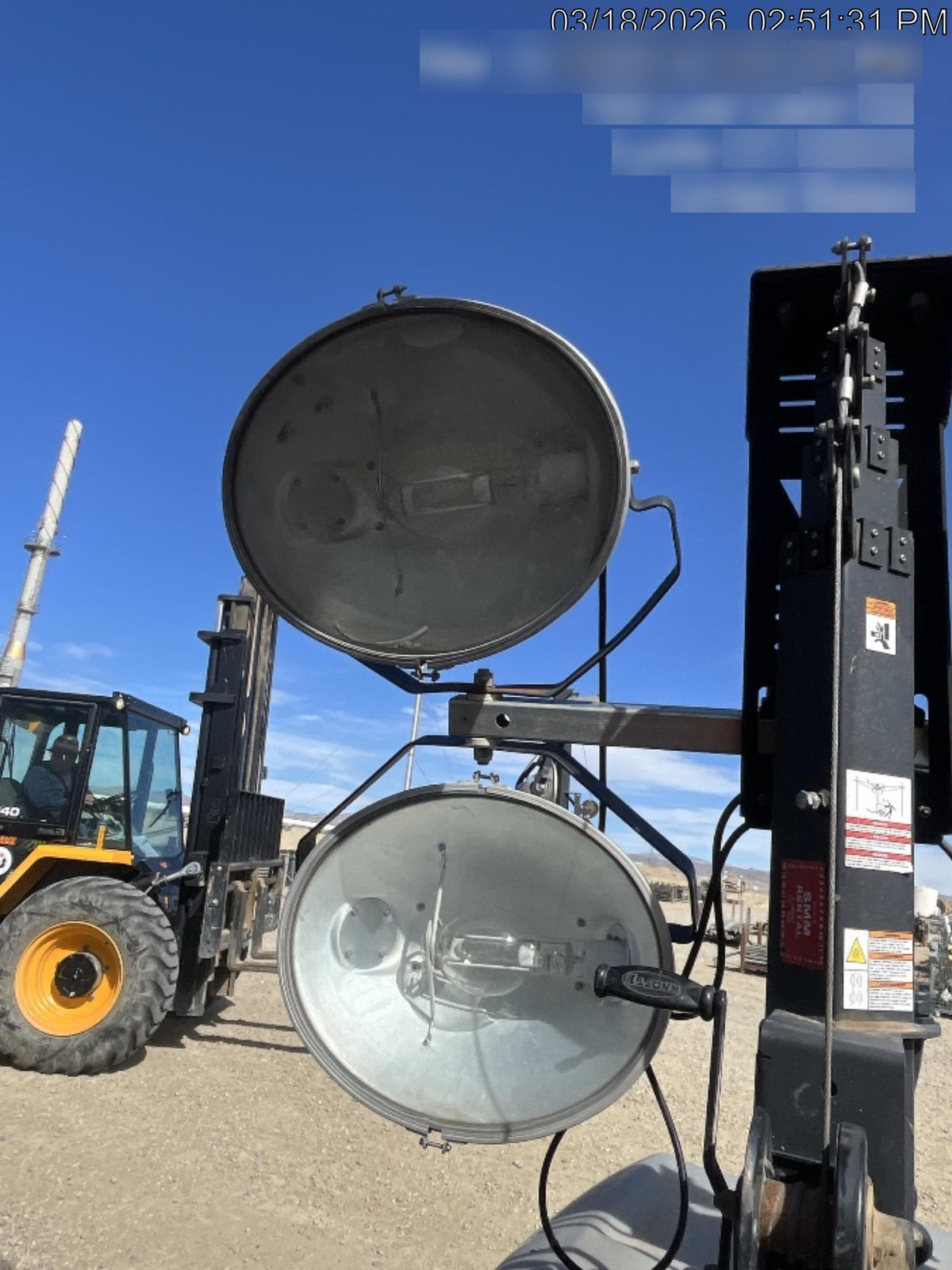 2018 Wacker Neuson LTV6L-MH Wacker Neuson LTV6L Mobile Light Tower w/Fuel Level Sensor Installed