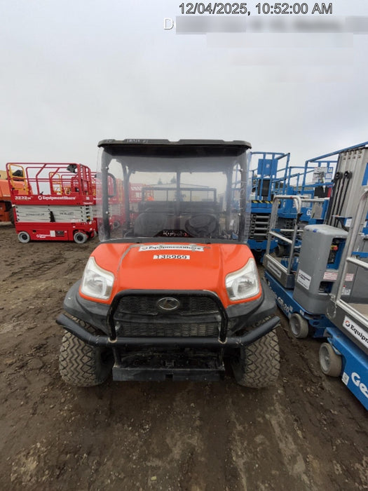 2022 Kubota RTV-X1140W-H Plastic Canopy, Windshield Acrylic Clear, LED Strobe Light, Wire Harness Kit, Back up Alarm