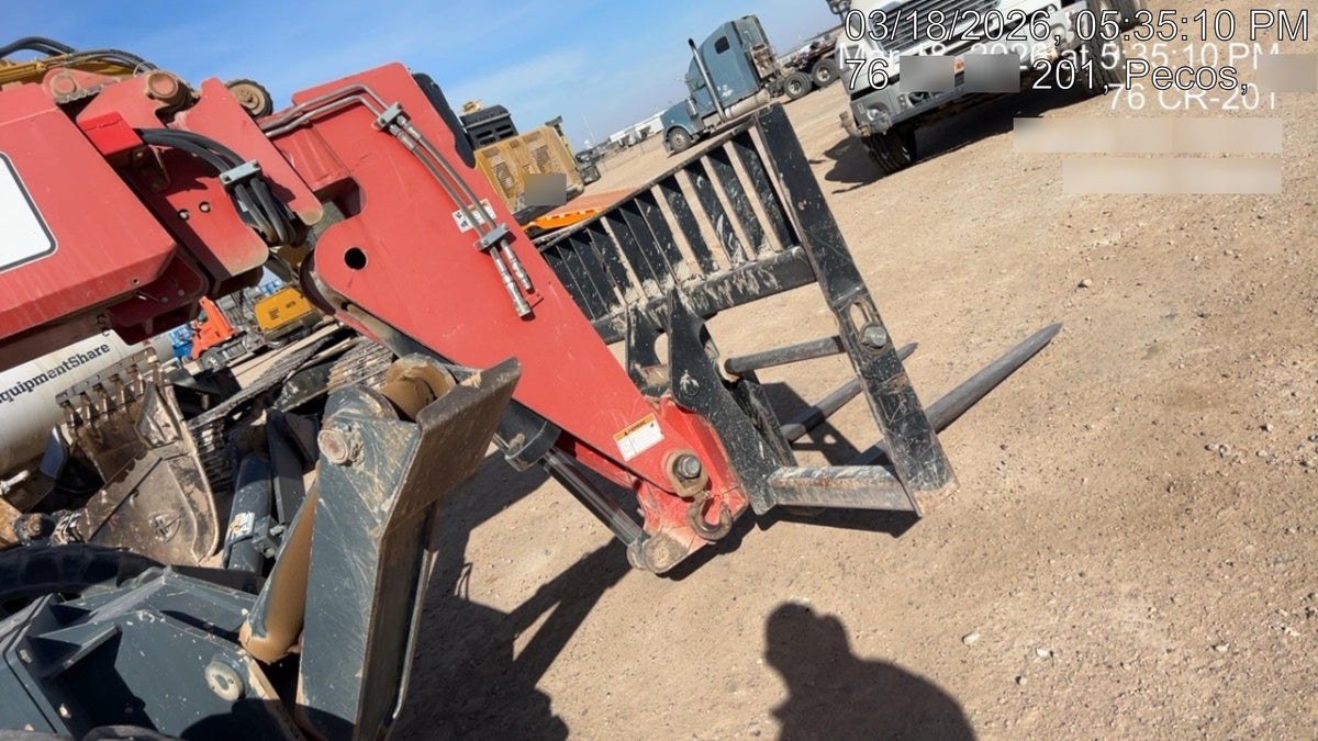 2018 Manitou MTA10055 Manitou MTA 10055 w/Open ROPS, Work Lights/Strobe, Aux Hyd, Solid Tires, Lift Hook, 66" Carriage, 60" Forks