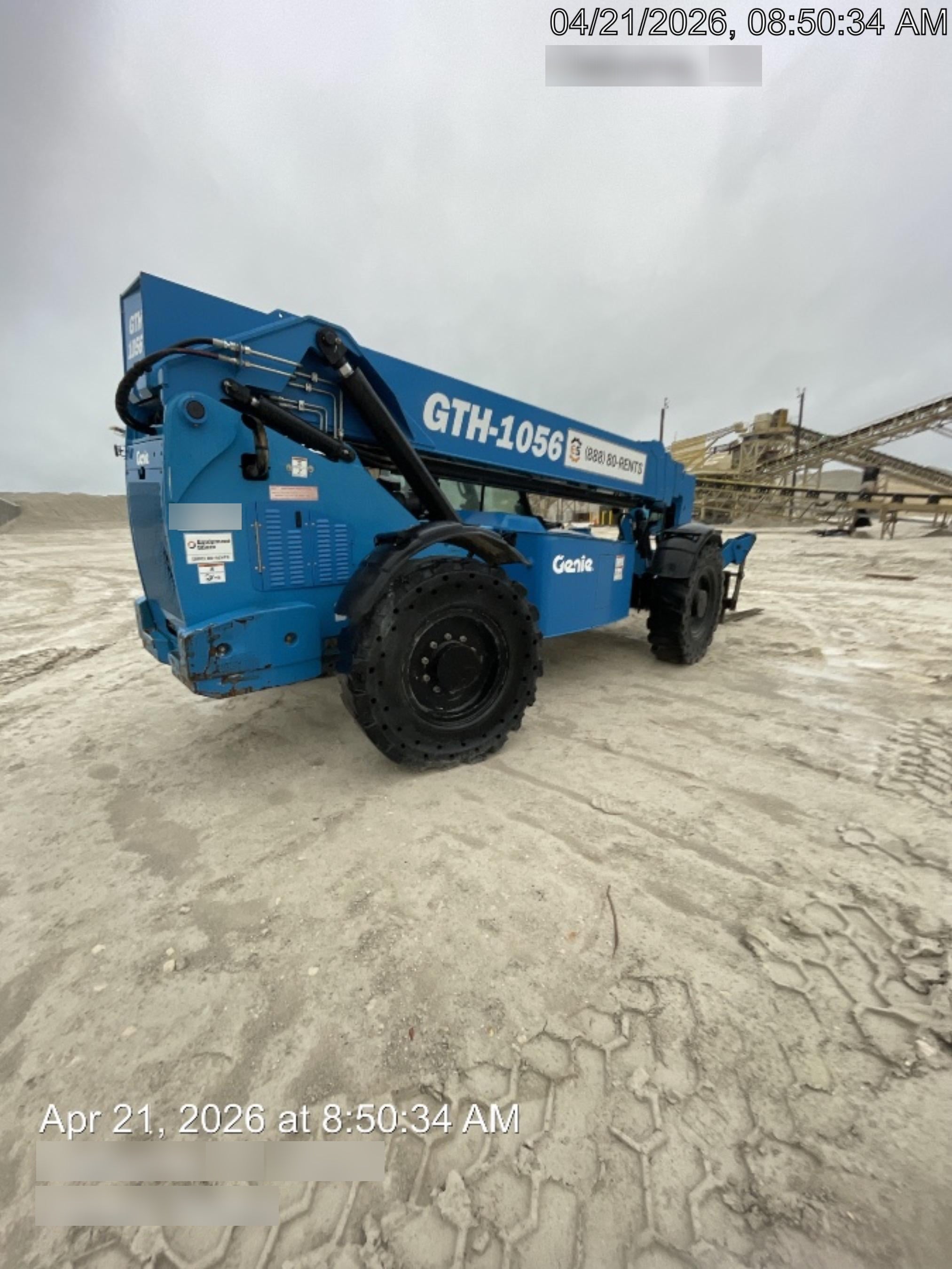 2019 Genie GTH-1056 Cab/Heat/AC, FF Tires, LED Work Lights, Beacon 60" QA Carriage, 60" Forks