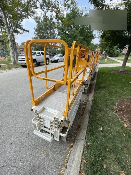 Custom Equipment HB-1430 Hy-Brid Scissor Lift
Platform capacity up to 670 lbs
Working height up to 20 ft
Weighs under 1,700 lbs
Non-marking wheels