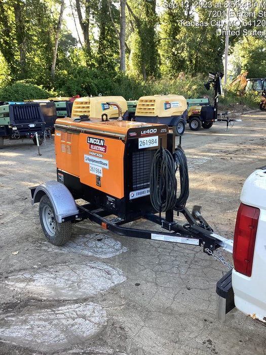 2022 Lincoln Electric LE400 Kubota V1505, Trlr, Cable Rack, Light Kit, ES Decals, T3