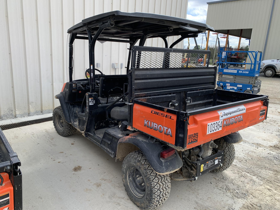 Kubota RTV-X1140W-H 4WD utility cart -LED strobe -Windshield tempered glass -Plastic canopy -Wire harness kit -Backup alarm