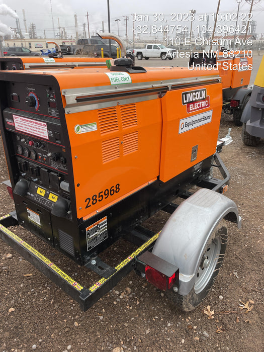 2022 Lincoln Electric LE400 Kubota V1505, Trlr, Cable Rack, Light Kit, ES Decals, T3