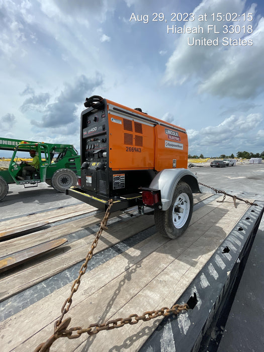 2022 Lincoln Electric LE400 Kubota V1505, Trlr, Cable Rack, Light Kit, ES Decals, T3