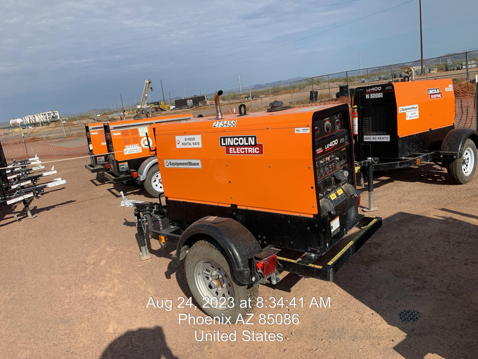 2022 Lincoln Electric LE400 Kubota V1505, Trlr, Cable Rack, Light Kit, ES Decals, T3