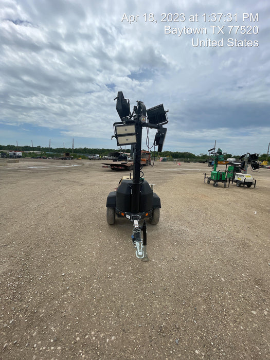 2022 Allmand NLV3GR (4) LED Light Fixture 350W, 23' Vertical Mast, 3kW Prime, Towable, ES Decals, T3