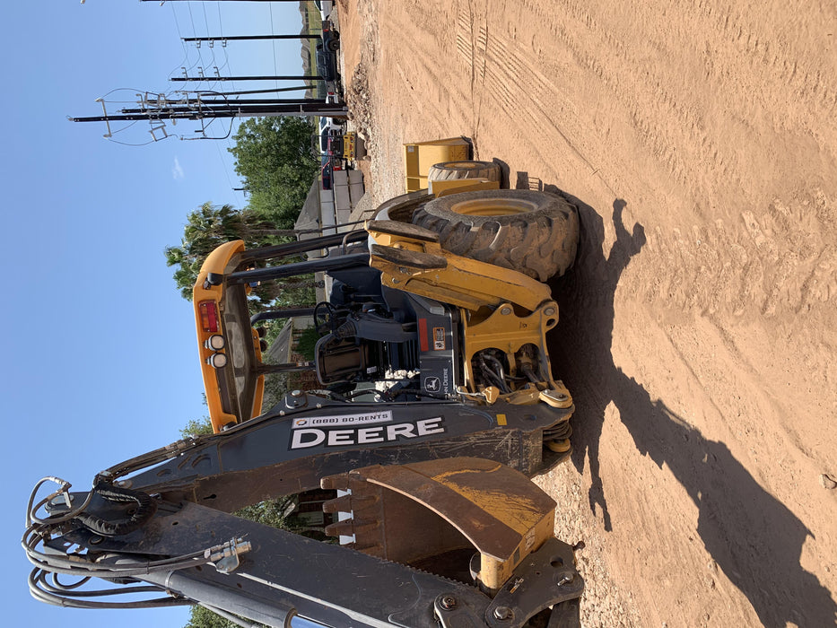 2019 John Deere 310LEP - Extendable Stick 4WD, Canopy, Extendable dipper, ISO Controls, Rear Auxiliary Hydraulics, Manual QC, Buckets: 12”, 18”, and 24”, 5 Year/5,000 Hr Extended Powertrain and Hydraulics Warranty