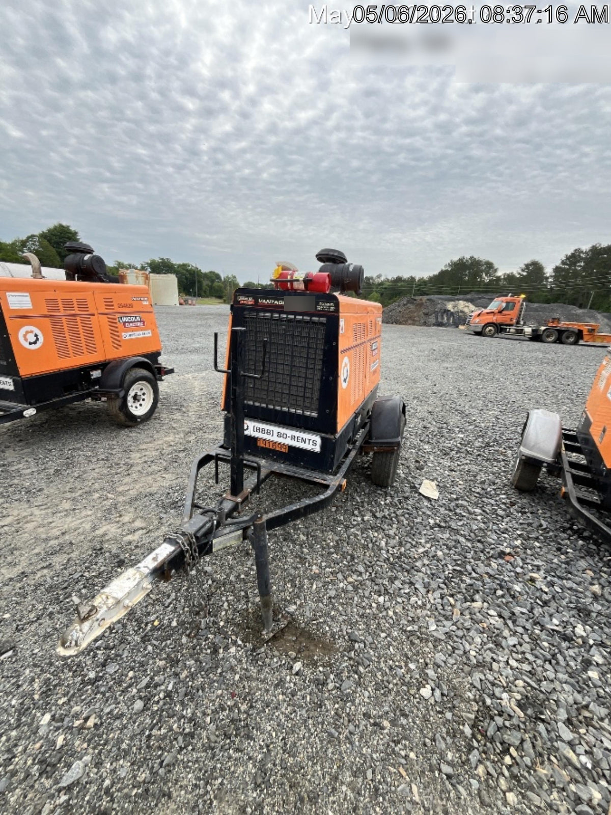 2021 Lincoln Electric Vantage 549X Ready Pak 3, ORANGE (includes trailer, cable rack, fender light kit)