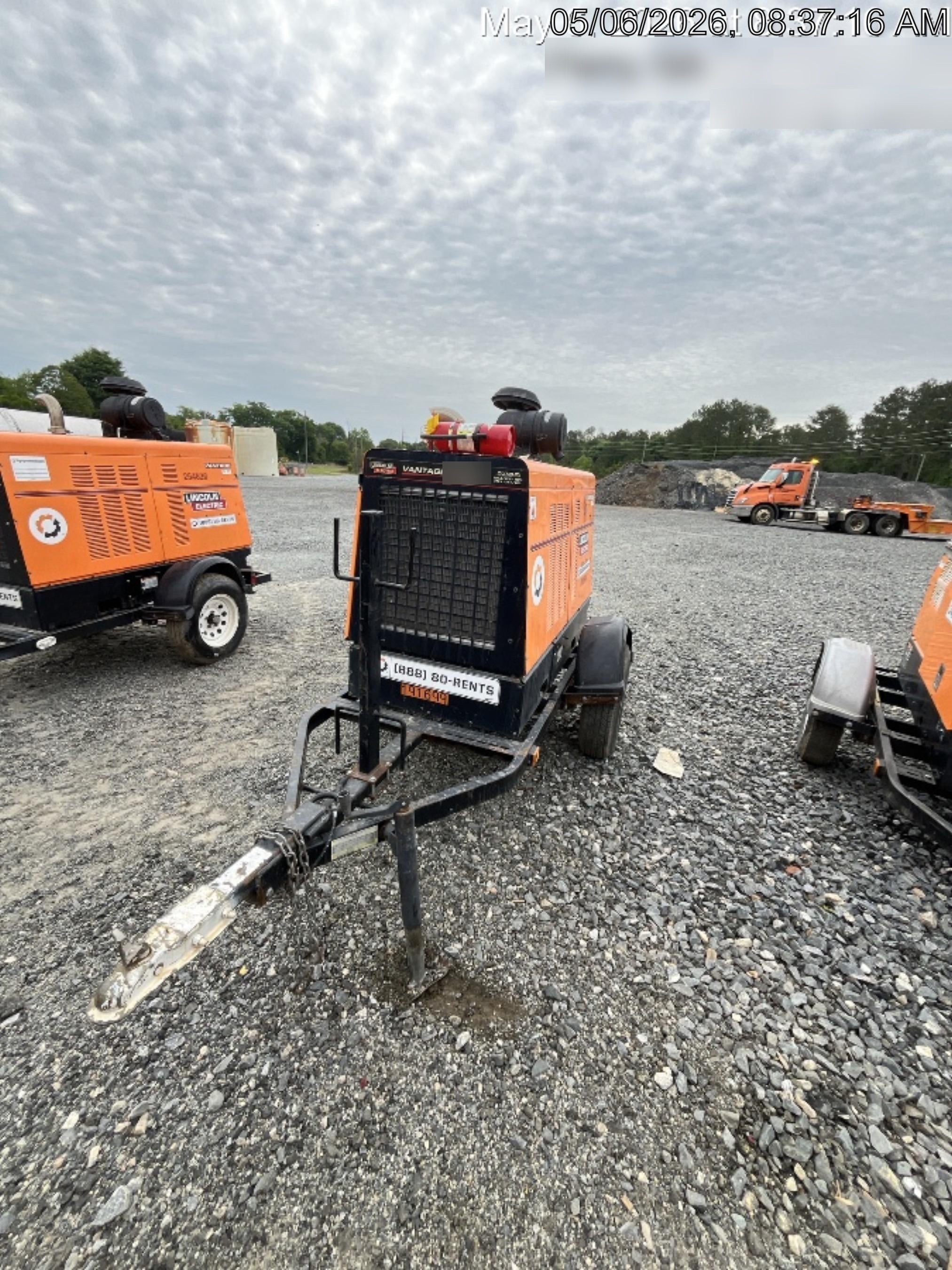 2021 Lincoln Electric Vantage 549X Ready Pak 3, ORANGE (includes trailer, cable rack, fender light kit)
