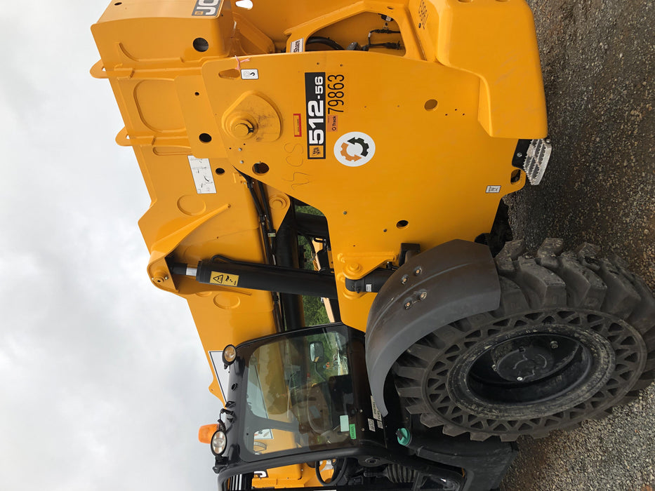 2020 JCB 512-56 Canopy, 74Hp, Solid Tires, Work Lights, Beacon, Aux Hydraulics, Back up Alarm, Lifting Eye, ES Decals