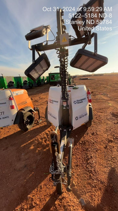 2024 Generac MLT2 Diesel, Flex Switch 120V Input, Powerzone Controller, 
(4) 320W LED Lights, 4kW Generator, 39.9 Gal Fuel Tank, 2" Ball, T3