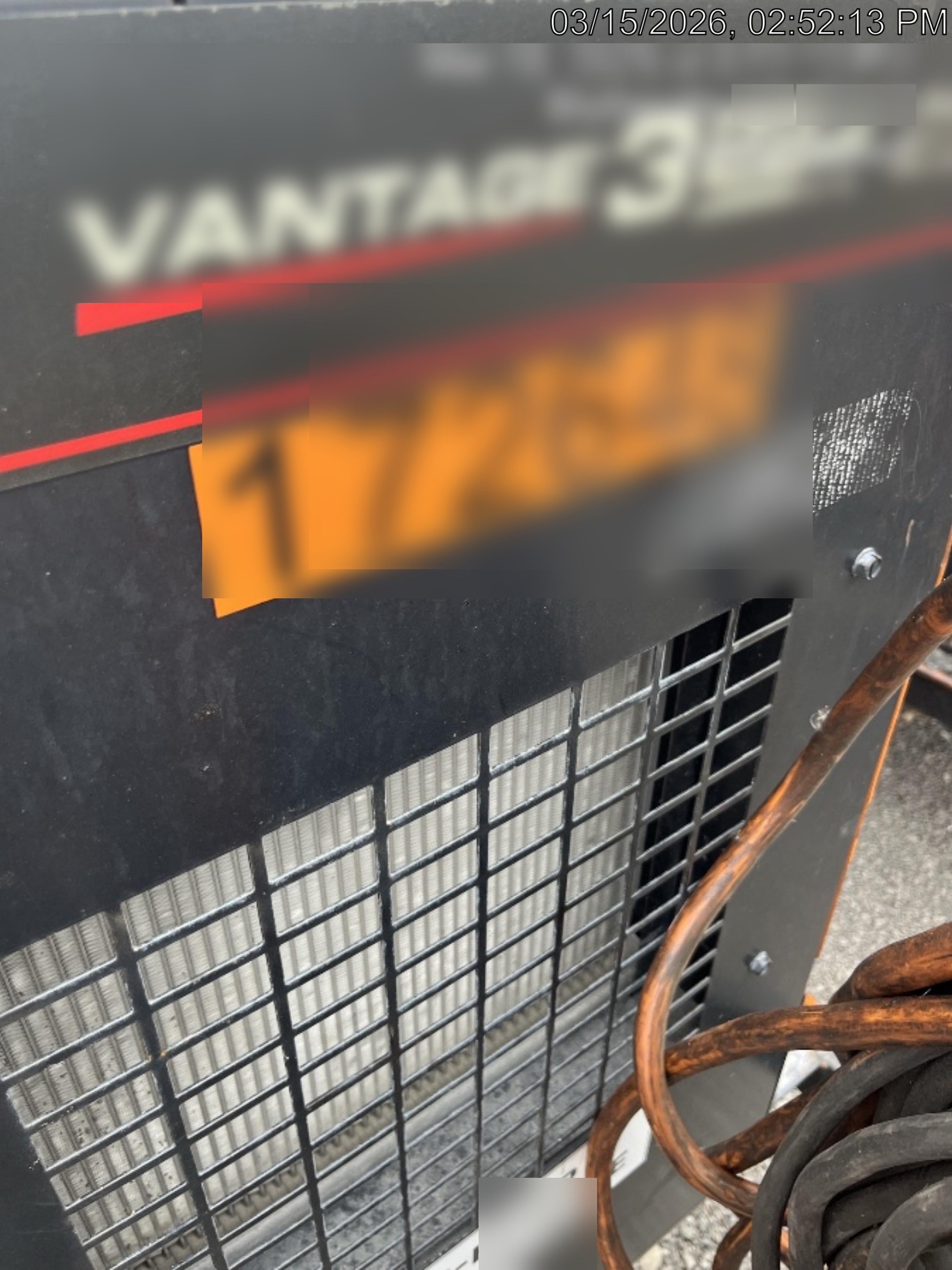 2021 Lincoln Electric Vantage 322 Vantage 322 Ready Pak 3 w/ Decals, ORANGE (includes trailer, cable rack, fender light kit) NO Telematics