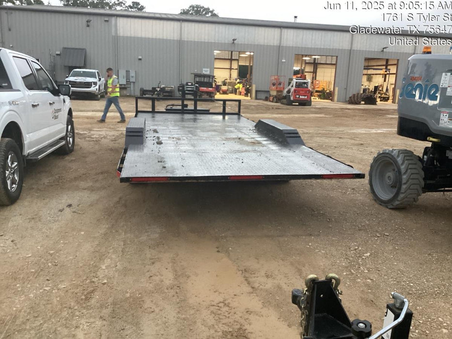 2024 TEXAS PRIDE TRAILERS 21' Lowboy Gravity Tilt Bed 14K Bumper Pull Trailer