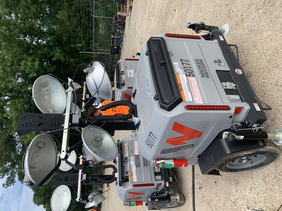 2019 Wacker Neuson LTV6L-MH Mobile Light Tower w/Fuel Level Sensor Installed