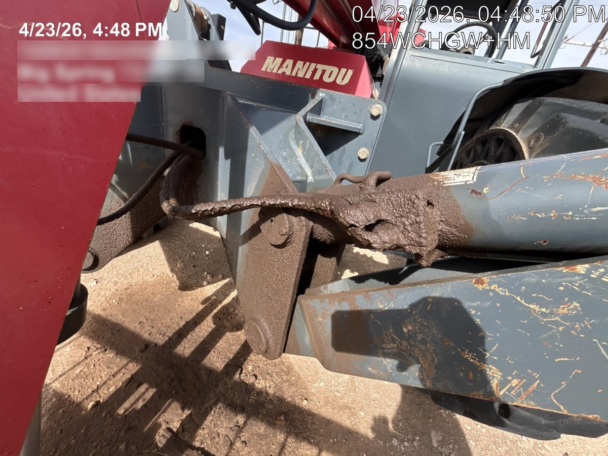 2018 Manitou 12042 Manitou MTA 12042 w/Open ROPS, Work Lights/Strobe, Aux Hyd, Solid Tires, Lift Hook, 66" Carriage, 72" Forks, Outriggers