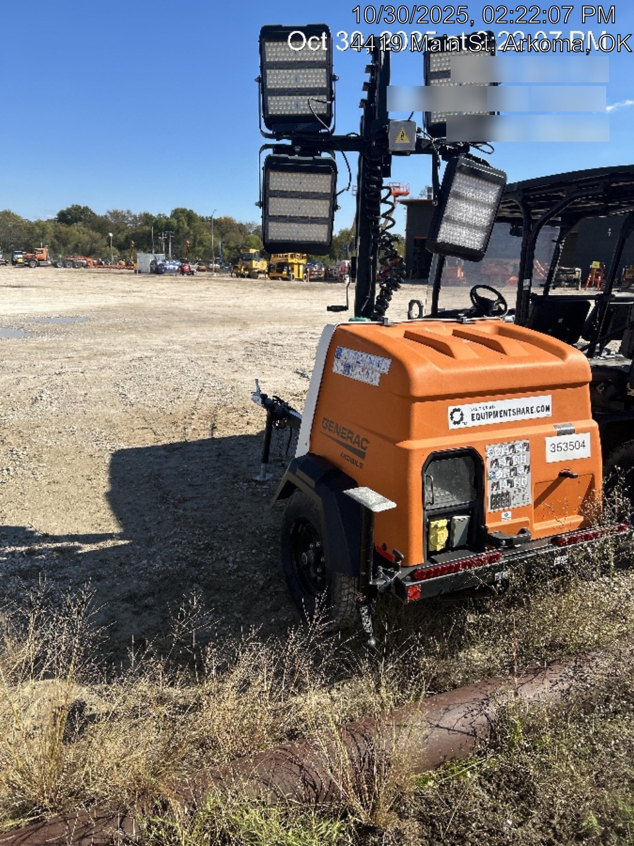 2023 Generac MLT2 Diesel, Flex Switch 120V Input, Powerzone Controller, (4) 320W LED Lights, 4kW Generator, 39.9 Gal Fuel Tank, 2" Ball, T3