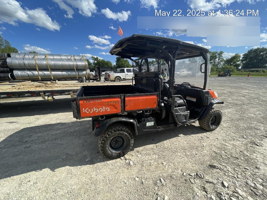 2022 Kubota RTV-X1140W-H Plastic Canopy, Windshield Acrylic Clear, LED Strobe Light, Wire Harness Kit, Back up Alarm