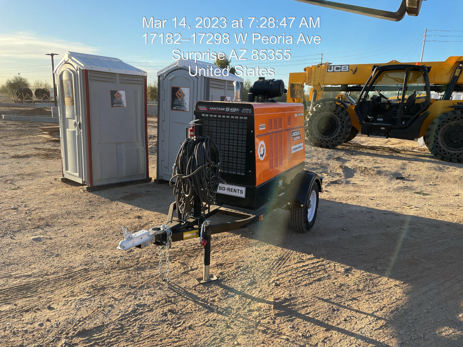 2021 Lincoln Electric Vantage 549X Ready Pak 3, ORANGE (includes trailer, cable rack, fender light kit)