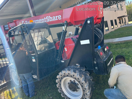 2019 Manitou MTA6034 Canopy, LED Work Lights, Solid Tires, Beacon, Auxiliary Hydraulics 48" Carriage and 48" Forks