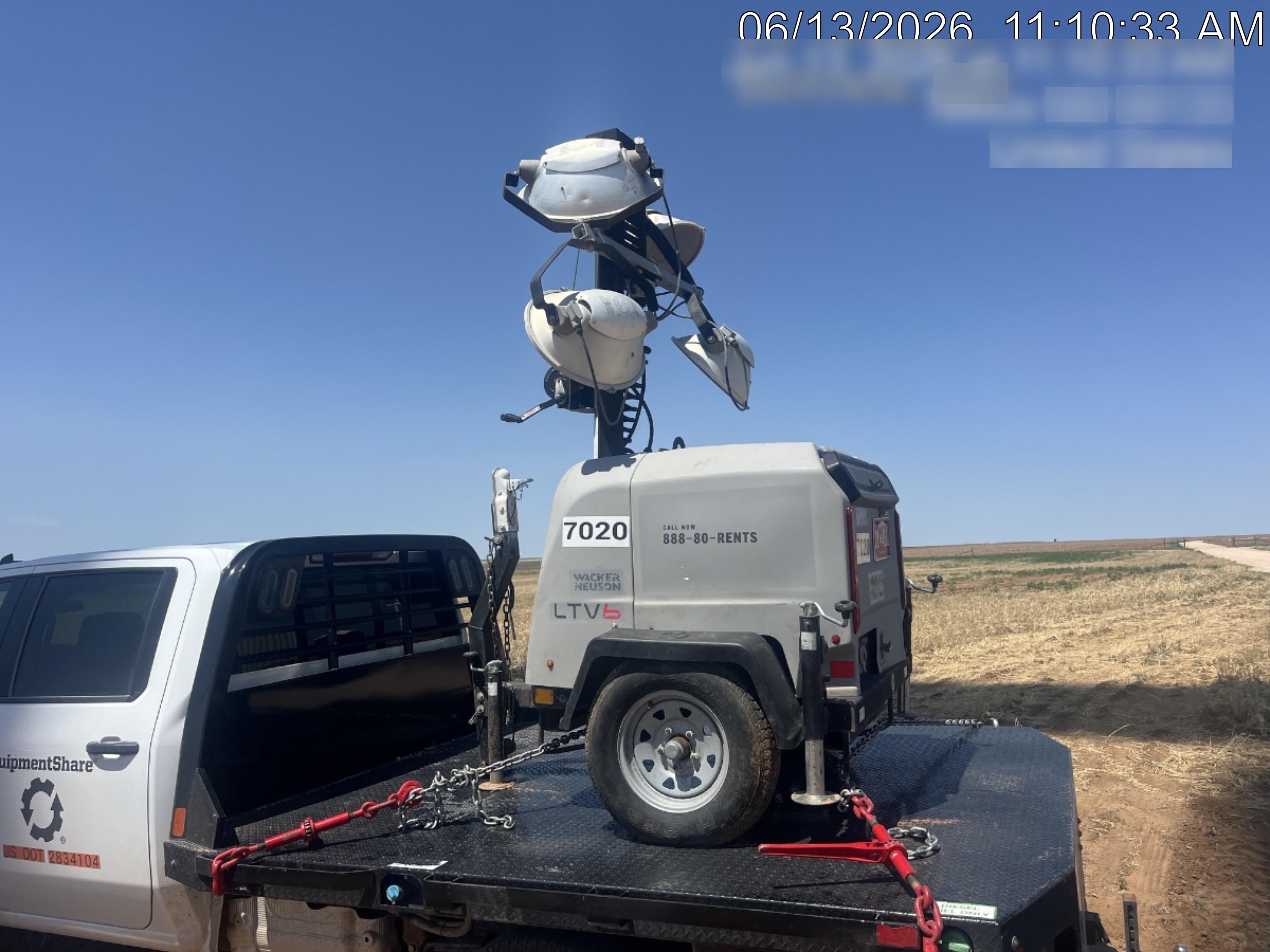 Wacker Neuson LTV6K-MH Wacker Neuson LTV6K Light Tower w/Kubota Engine