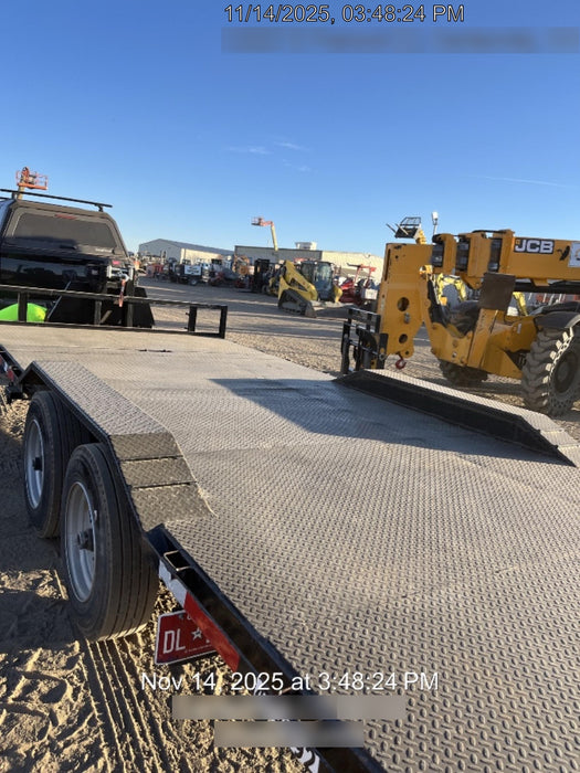 2025 TEXAS PRIDE TRAILERS 21' Lowboy Gravity Tilt Bed 14K Bumper Pull Trailer