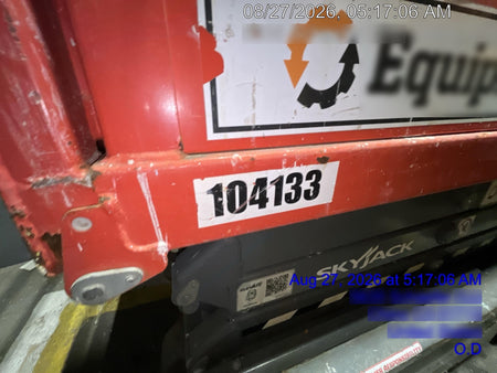2020 Skyjack SJIII-3219 Solid NM Tires, Half height spring hinged entry gate, Dual Beacons, 800W Inverter