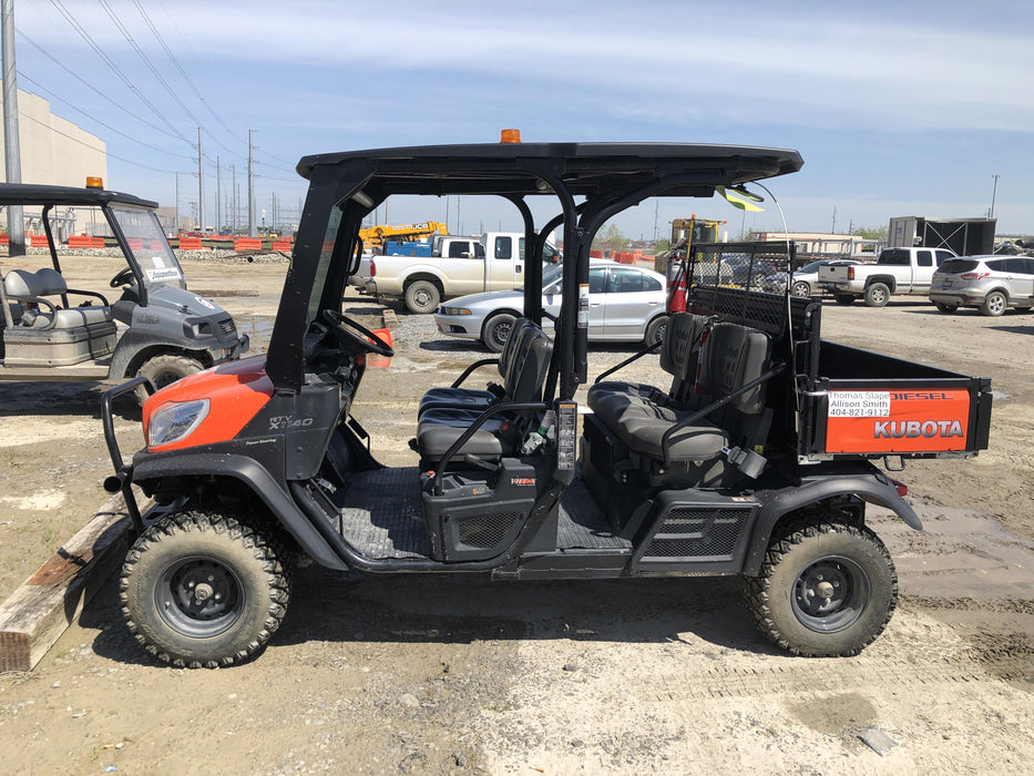 2019 Kubota RTV-X1140 4wd Utility Cart, LED Strobe, Windshield Tempered Glass, Pastic Canopy, Wire Harness Kit, Backup Alarm