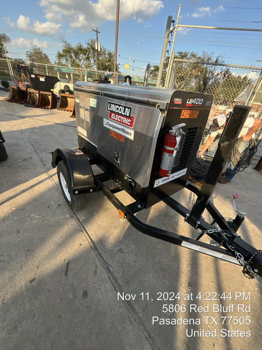 2024 Lincoln Electric LE400 Kubota V1505, Trlr, Cable Rack, Light Kit, ES Decals, T3