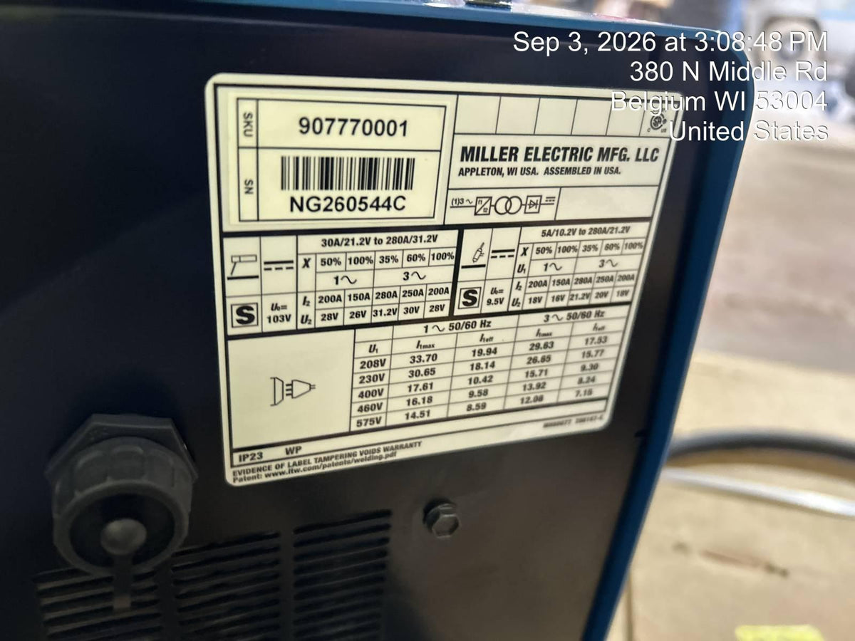 2026 MILLER ELECTRIC CST-280