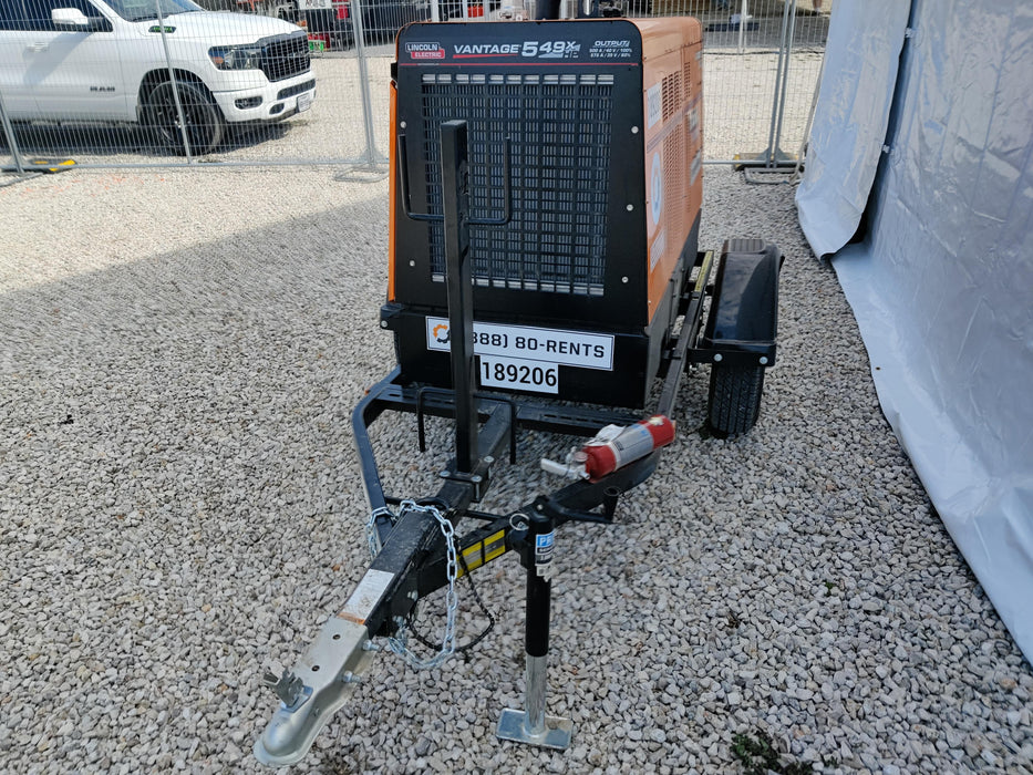 2021 Lincoln Electric Vantage 549X Ready Pak 3, ORANGE (includes trailer, cable rack, fender light kit)