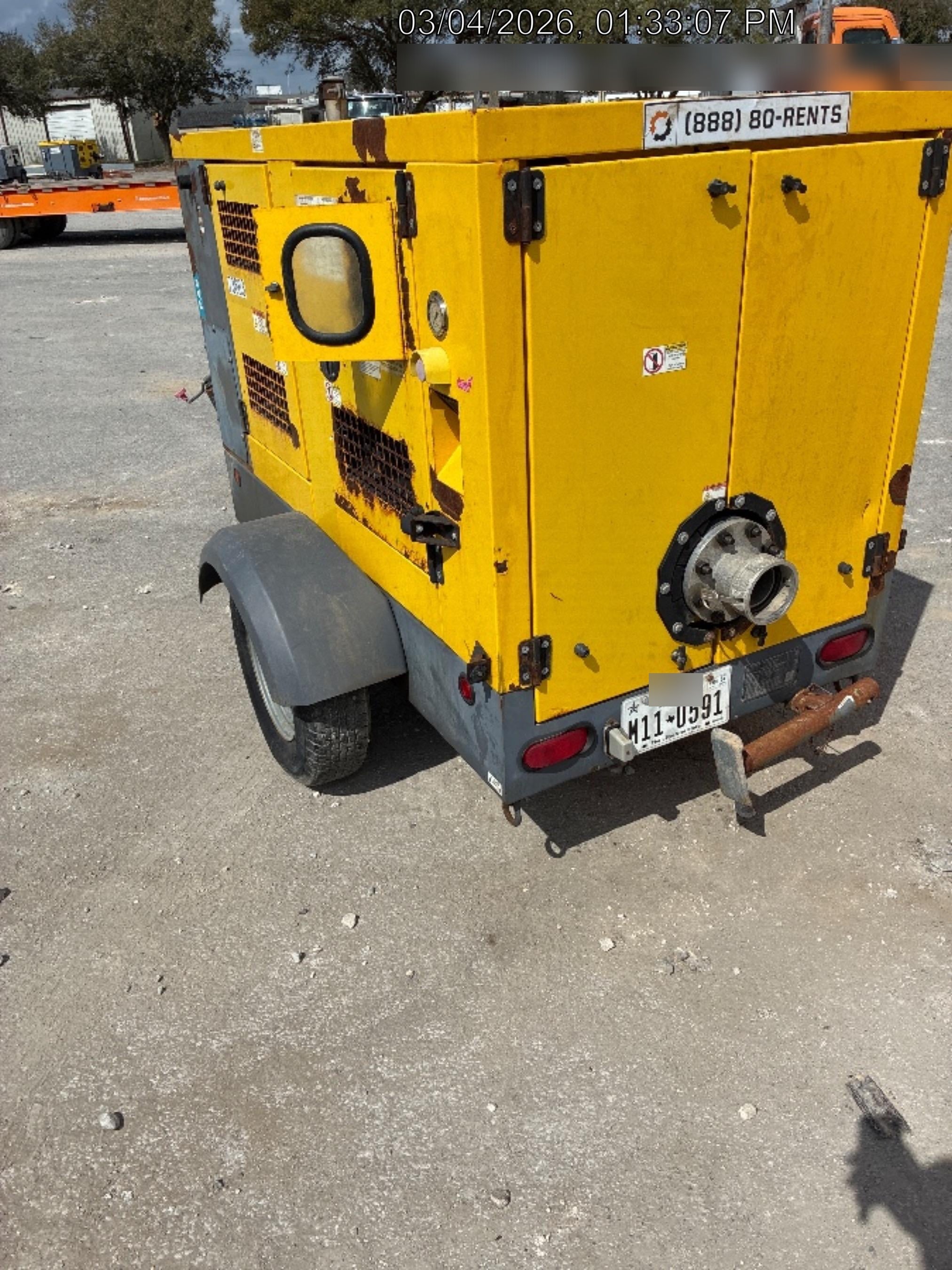 2020 ATLAS COPCO PAS 100 HF CS Enclosed