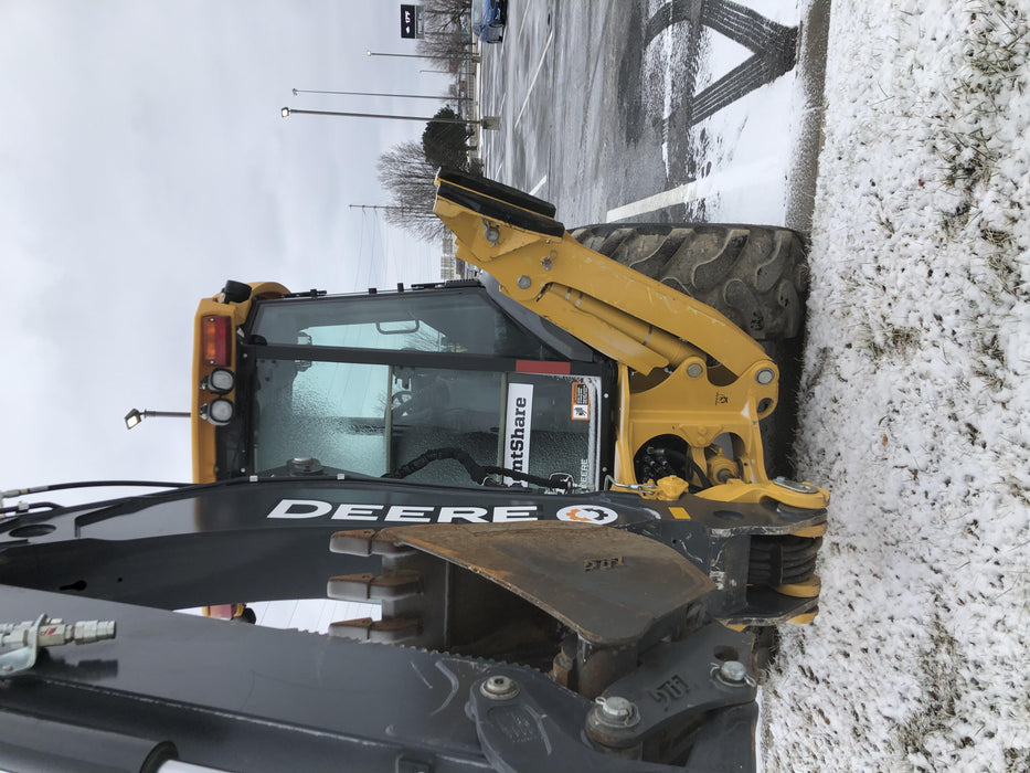 2020 John Deere 410L - Extendable Stick Cab/Heat/Air, 4WD, Extendable Stick, Pilot Controls, 2 Way Hydraulics, TAG Manual QC