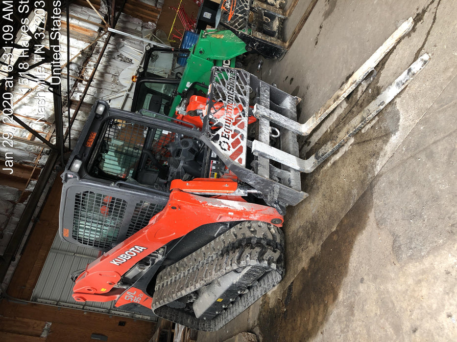 2019 Kubota SVL95-2S Cab/Heat/Air, Standard Tracks, Standard Flow w/Manual QC, 80" HD Tooth Bucket