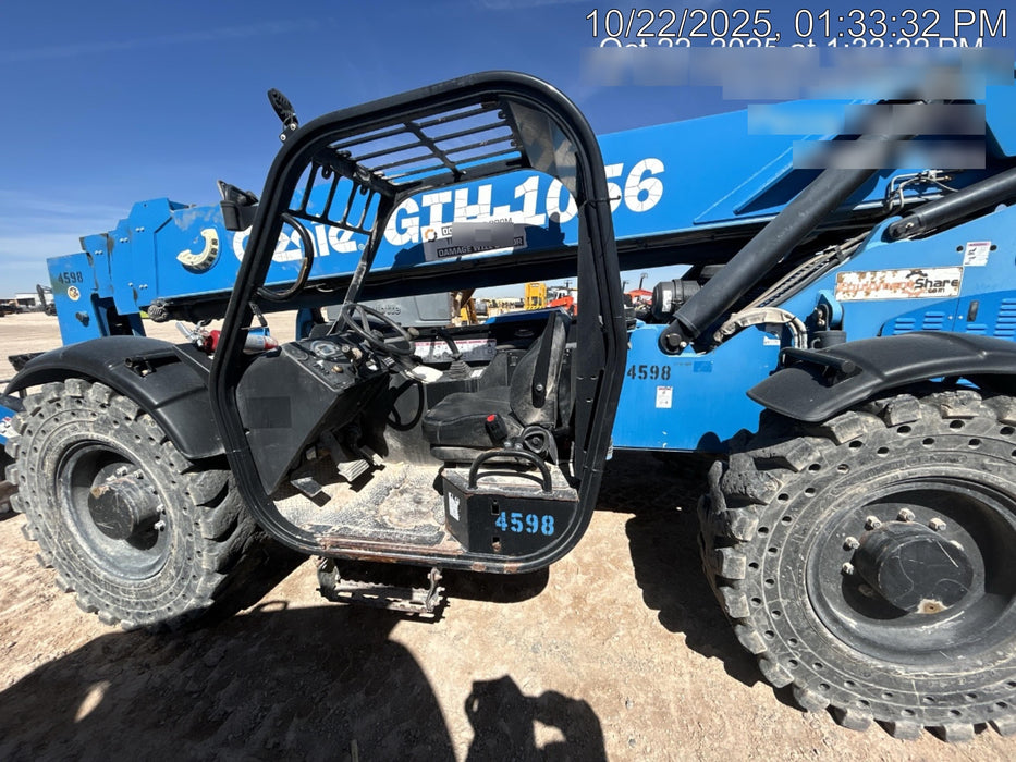 2017 Genie GTH-1056 Genie GTH1056, Solid Tires, 60" carriage, Light Kit, Open ROPS