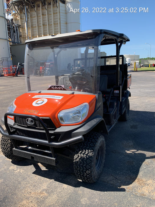 2022 Kubota RTV-X1140W-H Plastic Canopy, Windshield Acrylic Clear, LED Strobe Light, Wire Harness Kit, Back up Alarm