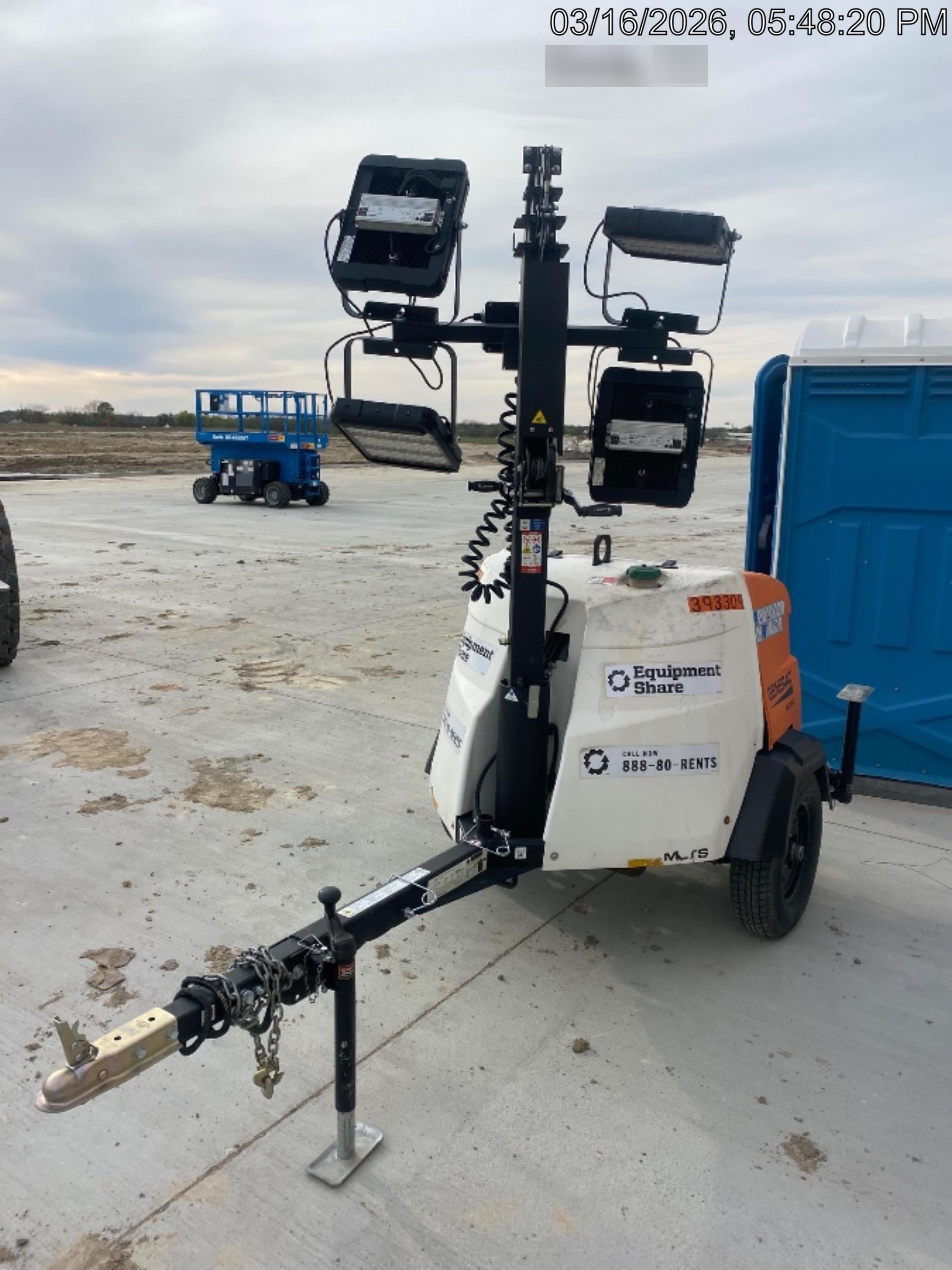 2024 Generac MLT2 Diesel, Flex Switch 120V Input, Powerzone Controller, 
(4) 320W LED Lights, 4kW Generator, 39.9 Gal Fuel Tank, 2" Ball, T3