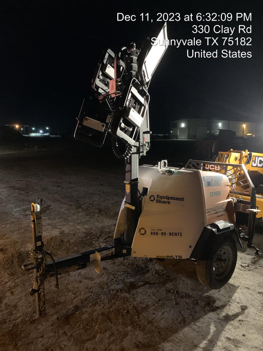 2023 Generac MLT2 Diesel, Flex Switch 120V Input, Powerzone Controller, (4) 320W LED Lights, 4kW Generator, 39.9 Gal Fuel Tank, 2" Ball, T3