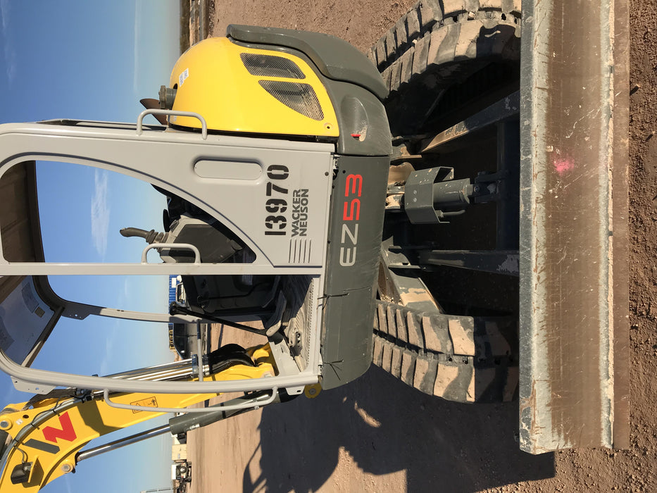 2018 Wacker Neuson EZ53 EZ53 12K Track Excavator, TRK,LGD,CNPY,PC, TRK,LGD,CNPY,PC, Manual QC, Hydraulic Thumb, Buckets: 24" , 18"
