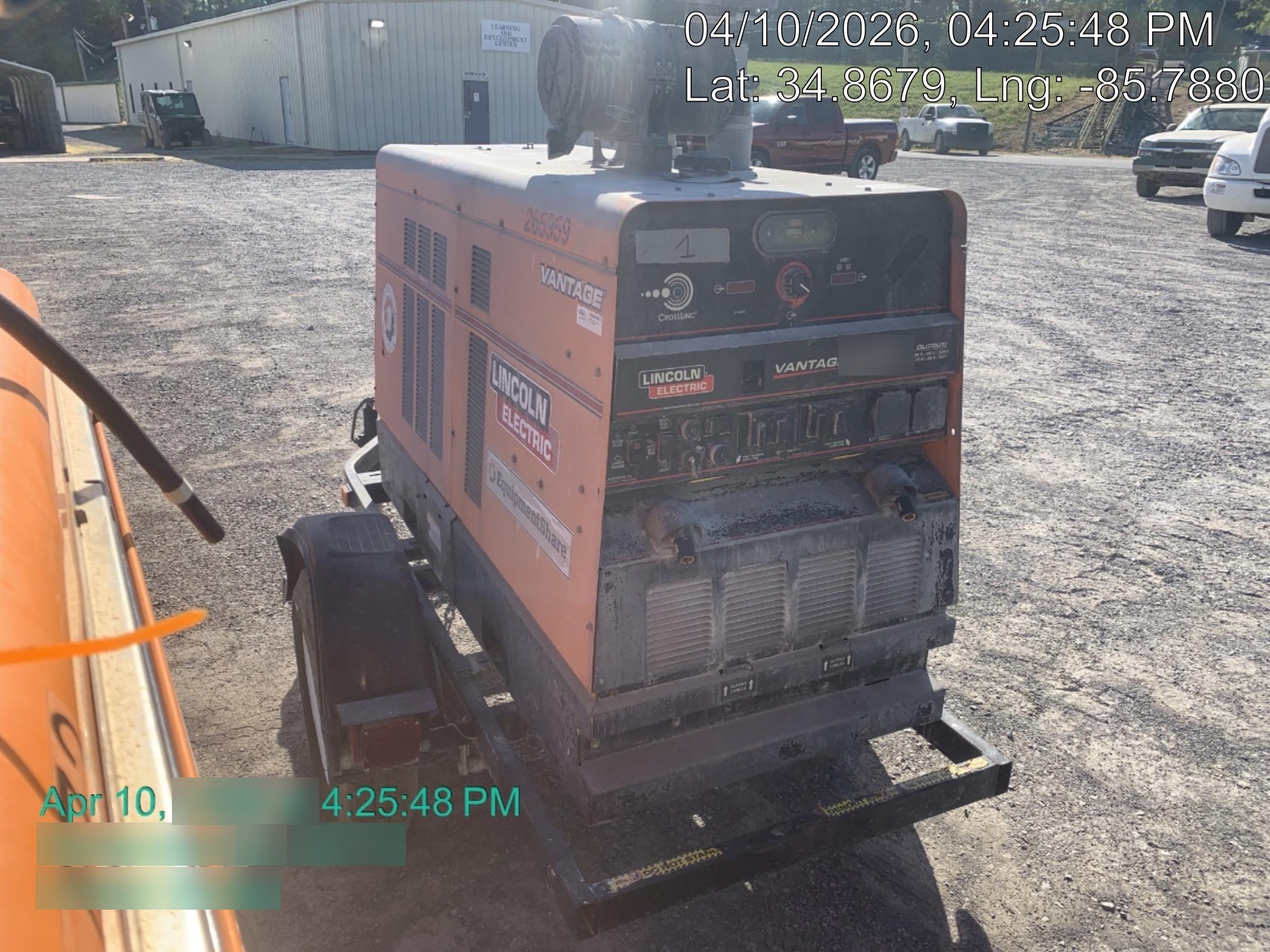 2022 Lincoln Electric Vantage 549X Crosslink Technology, Trailer Mounted, ES Decals, T3