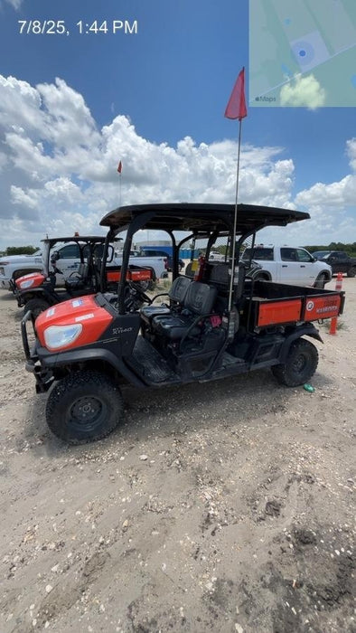 Kubota RTV-X1140W-H Kubota RTVX1140WH 4wd Utility Cart, LED Strobe, Windshield Tempered Glass, Plastic Canopy, Wire Harness Kit, Backup Alarm