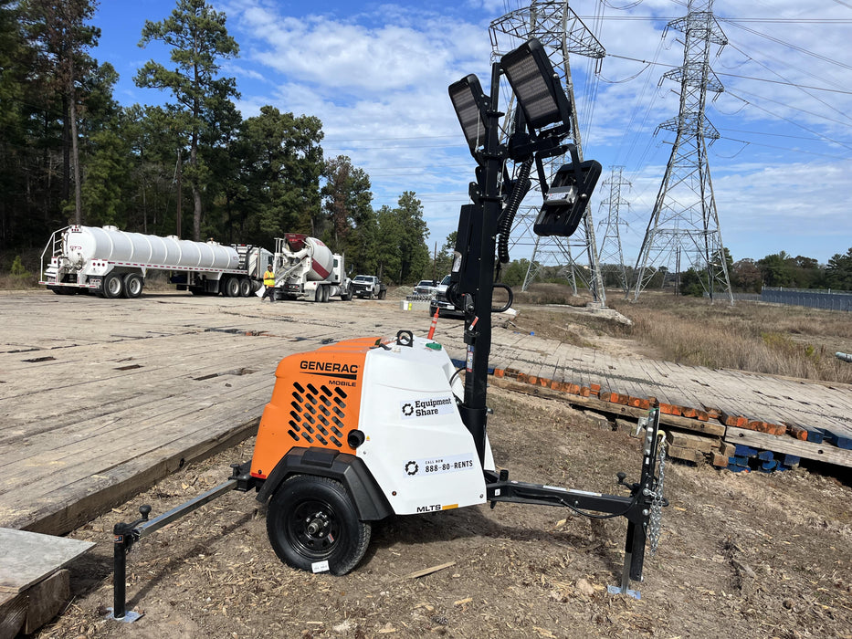 2023 Generac MLT2 Diesel, Flex Switch 120V Input, Powerzone Controller, 
(4) 320W LED Lights, 4kW Generator, 39.9 Gal Fuel Tank, 2" Ball, T3