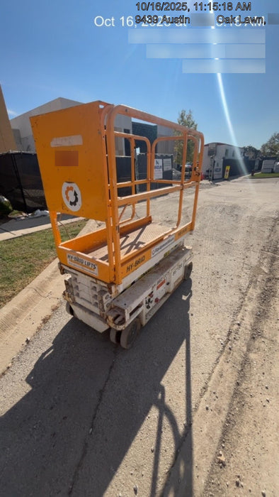 Custom Equipment HB-1430 <ul>
 <li>Hy-Brid Scissor Lift</li>
  <li>Platform capacity up to 670 lbs.</li>
  <li>Working height up to 20 ft</li>
  <li>Weighs under 1,700 lbs.</li>
  <li>Non-marking wheels </li>
</ul>